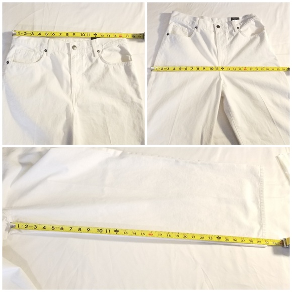 Vince White Wide Leg High Rise Jeans - Picture 7 of 8